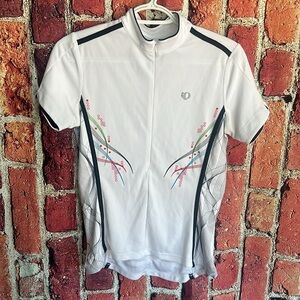 Pearl Izumi Women's White Cycling Jersey with Pockets Size medium